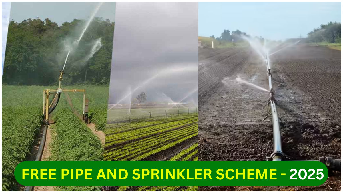 PIPE Apply for free distribution of pipes and sprinklers to all farmers in the state. Here is the direct link...!