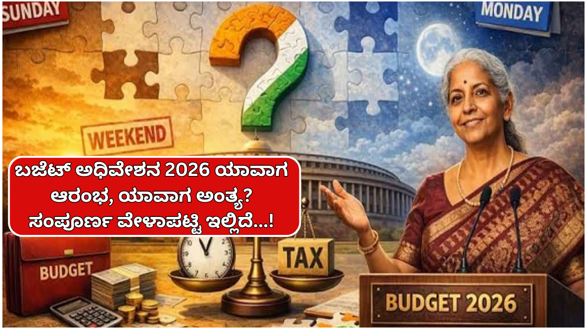 Budget 2026 When will the Budget Session 2026 begin and end Here is the complete schedule...!