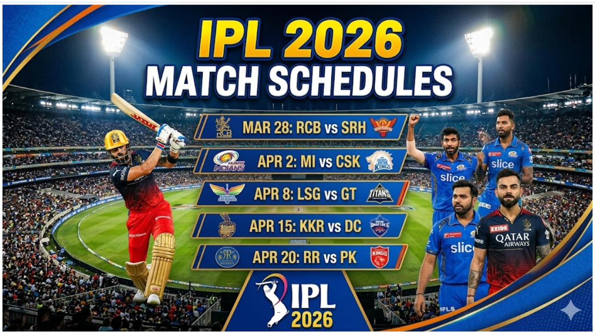 IPL 2026 Know the IPL 2026 schedule