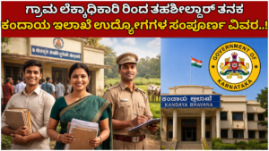 JOB : Complete Details of Revenue Department Jobs from Village Accountant to Tahsildar..!