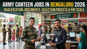 Army Canteen Jobs in Bengaluru 2026