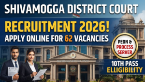 Shivamogga District Court Recruitment 2026!