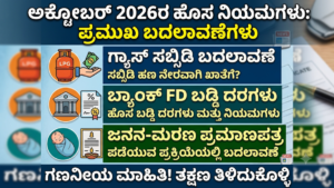 LPG Gas : Subsidy, Bank FD Interest Rates and Birth Certificate Registration